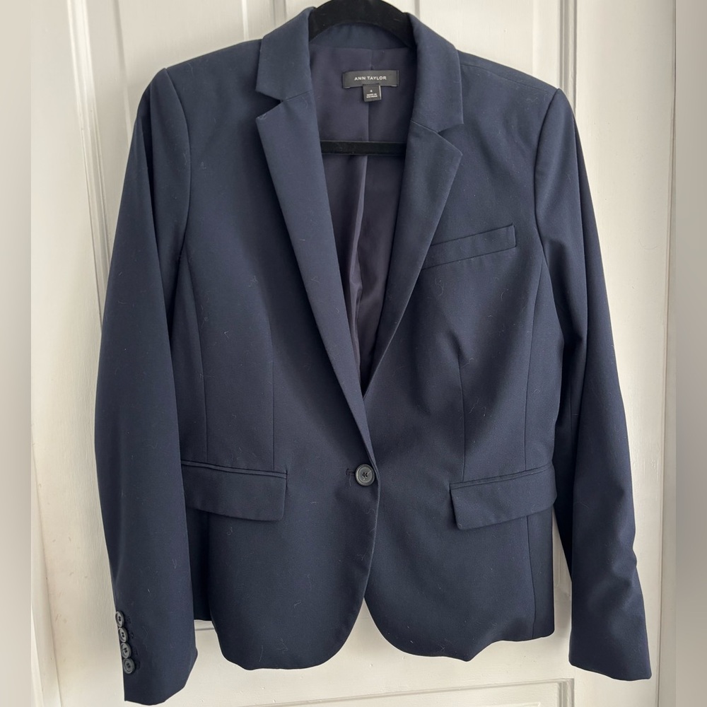 Navy Blue Ann Taylor Blazer Size 6